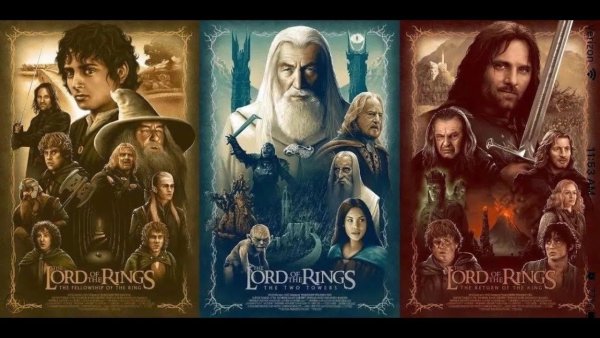 Властелин колец трилогия Постер
