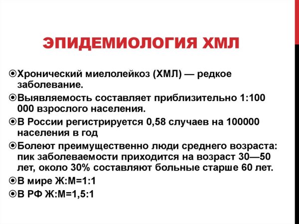 Хронический миелолейкоз классификация