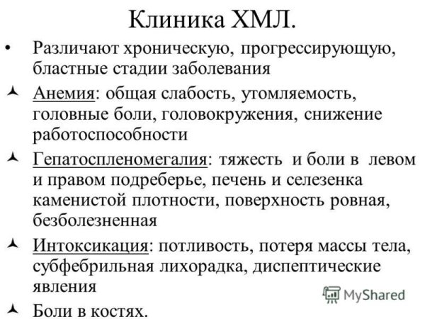 Хронический миелолейкоз осложнения исходы