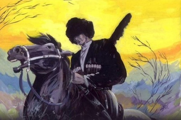 Джигиты Кавказа рисунки