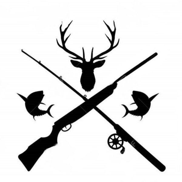 Охота и рыбалка логотип