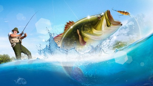 Реклама рыболовного магазина