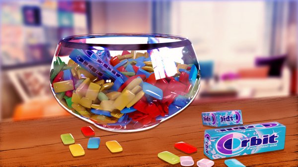 Разноцветные жвачки