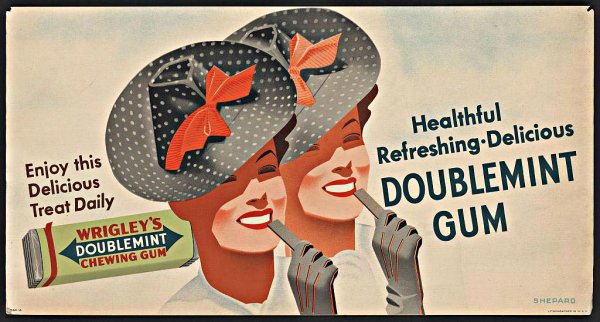 Wrigley Company – жевательная резинка Doublemint (1950-е года)