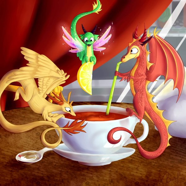 Дракон пьет чай