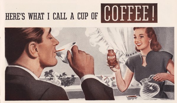 Ретро реклама кофе