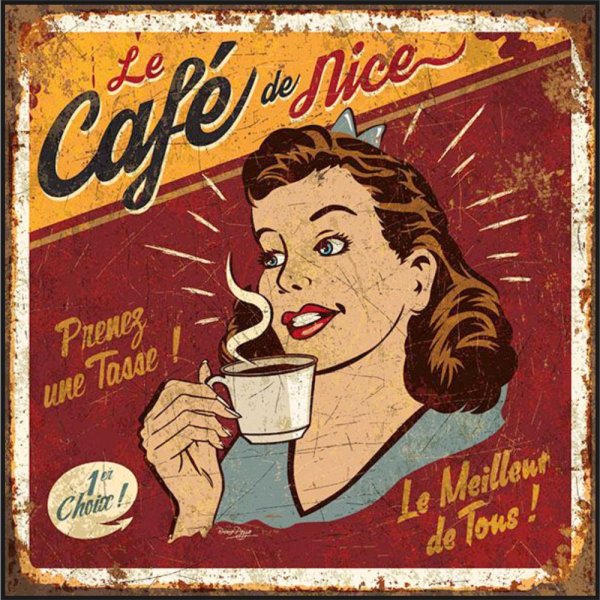 Винтажная реклама кофе