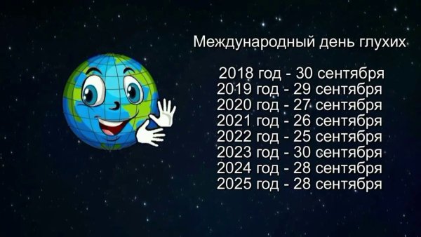 Международный день глухих 2020