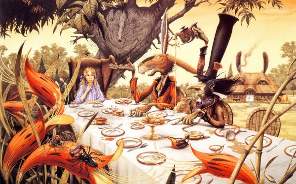 Родни Мэтьюз иллюстрации Алиса в стране чудес