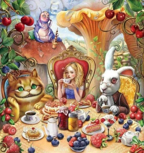 Алиса в Зазеркалье чаепитие
