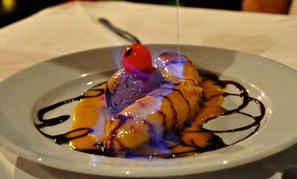 Форель фламбе