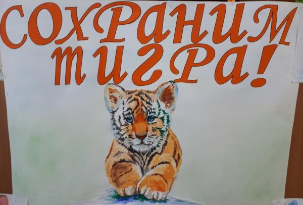 Плакат ко Дню тигра