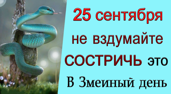 27 Сентября змеиный день