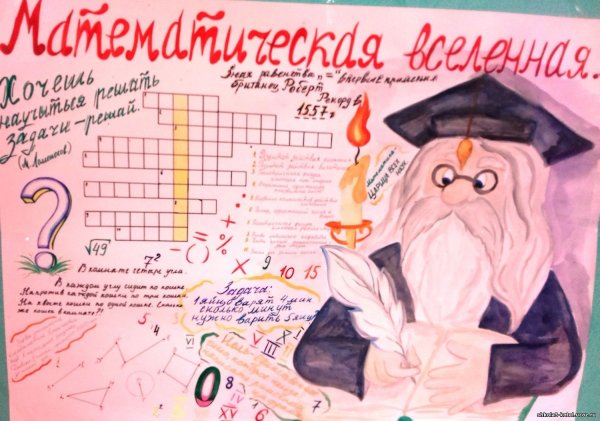 Плакат на неделю математики
