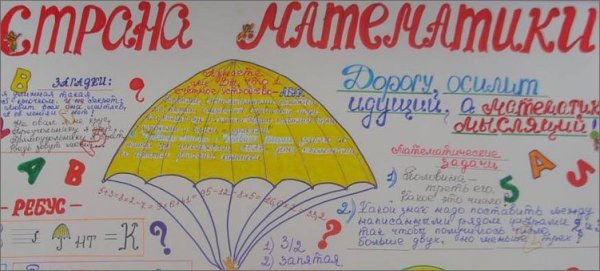 Плакат математика