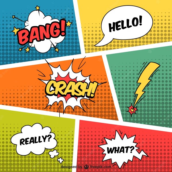 Стиль “комикс” макет