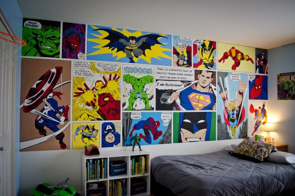 Комната в стиле комиксов