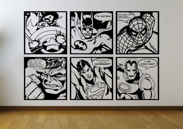 Панно в стиле комиксов