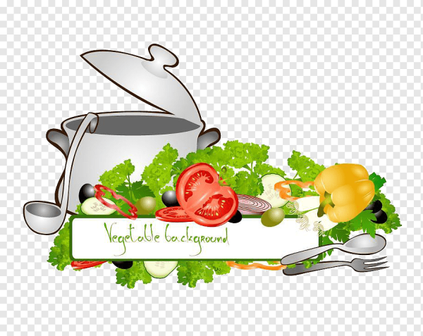 Кулинария на прозрачном фоне