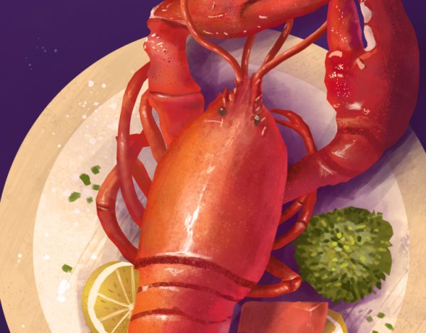 Еда аниме из лобстера