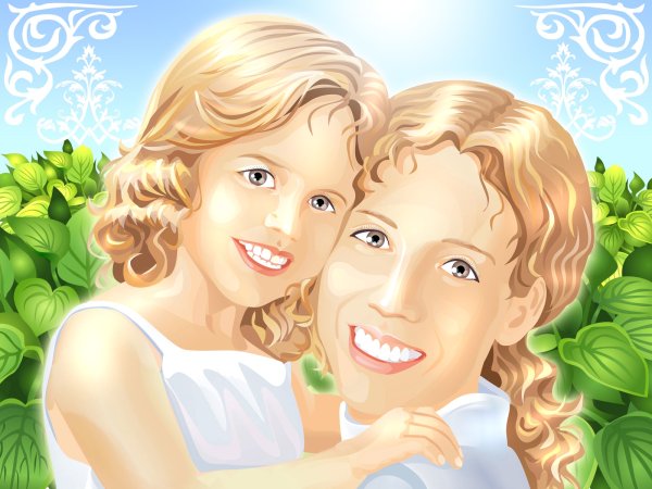 Рисунок ко Дню матери