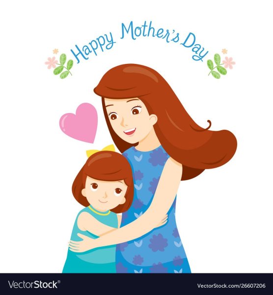 Мама и дочь вектор