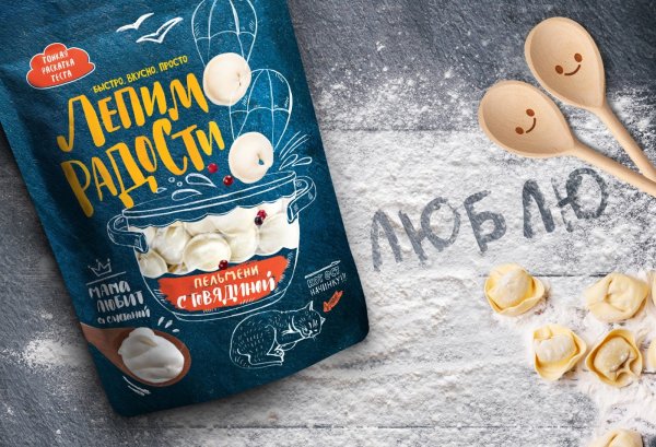 Креативная упаковка пельменей