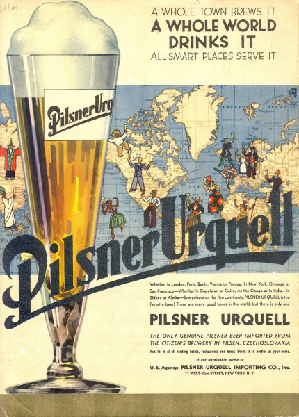 Чешское пиво плакат