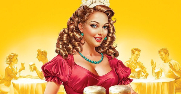 Девушка с пивом картинка