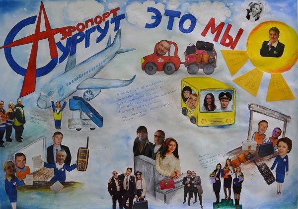 Плакат для встречи в аэропорту детей