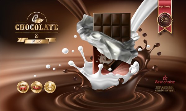 Рекламный плакат шоколада