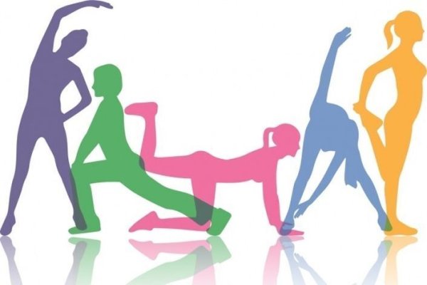 Физкультура на белом фоне