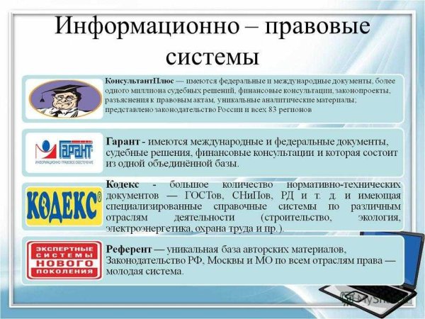 Информационные справочно-правовые системы