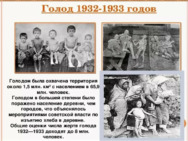 Голодомор 1932-1933 причины