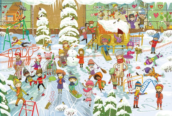 Виммельбух год в детском саду