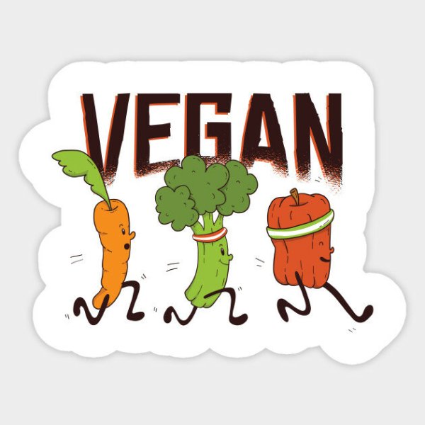 Стикеры веган