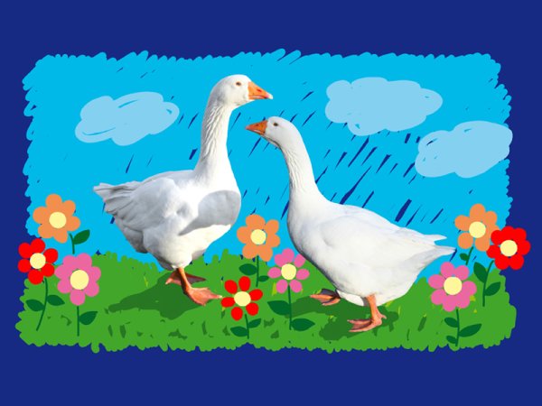 Гусь картинка для детей