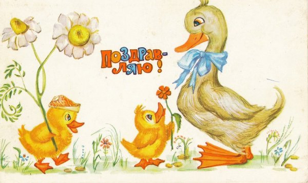 Советские открытки с утятами