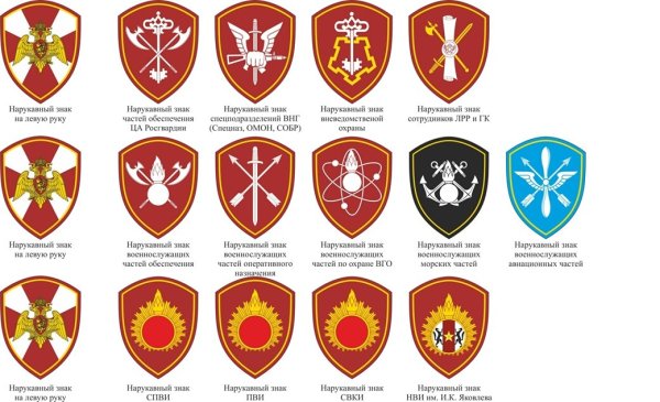 Нашивка войска национальной гвардии Российской Федерации