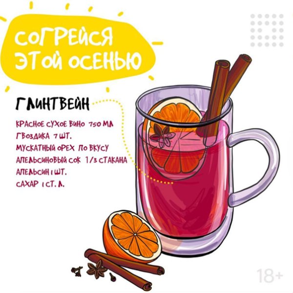 Прикольные открытки с глинтвейном