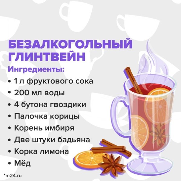 Глинтвейн безалкогольный в кофейне