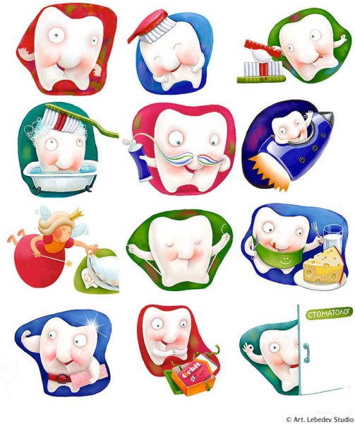 Наклейки стоматология