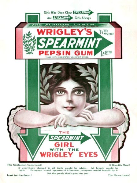 Реклама жвачки Wrigley Spearmint