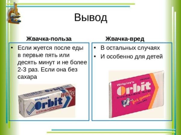 Вредна или полезна жвачка