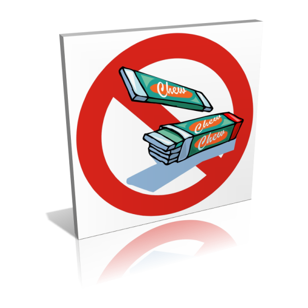 Запрет жевательной резинки