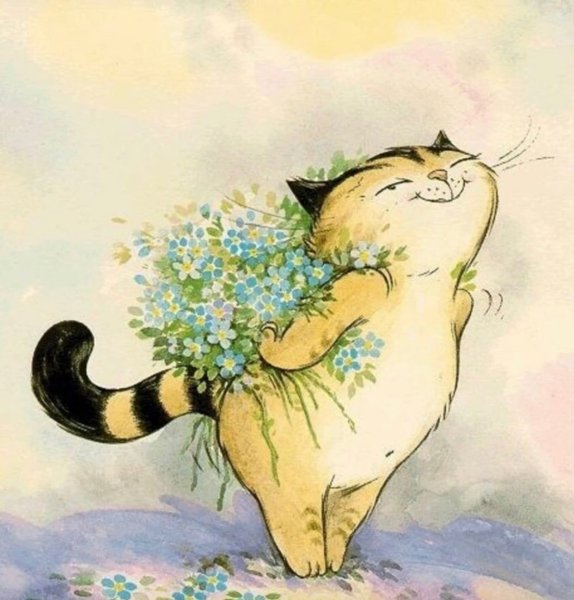 Открытки хорошего дня с кошками