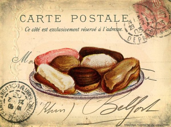 Этикетки печенья для декупажа