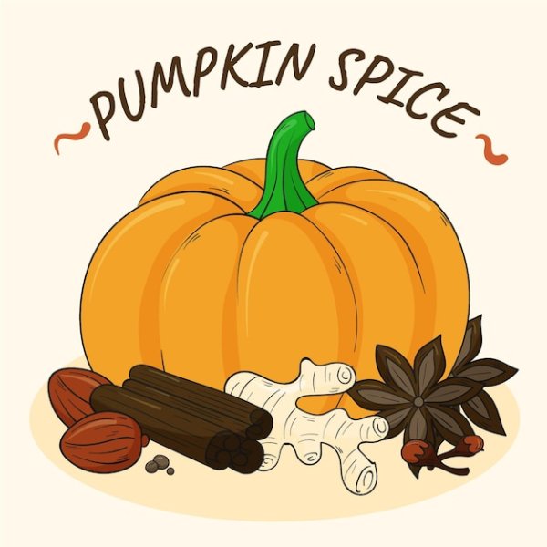 Тыква пряности рисунок