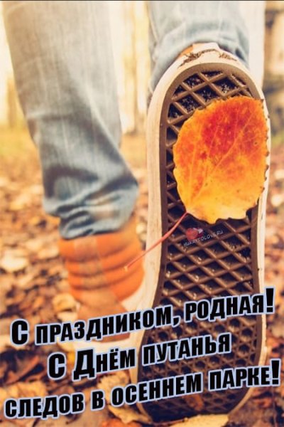 День путанья следов в осеннем парке