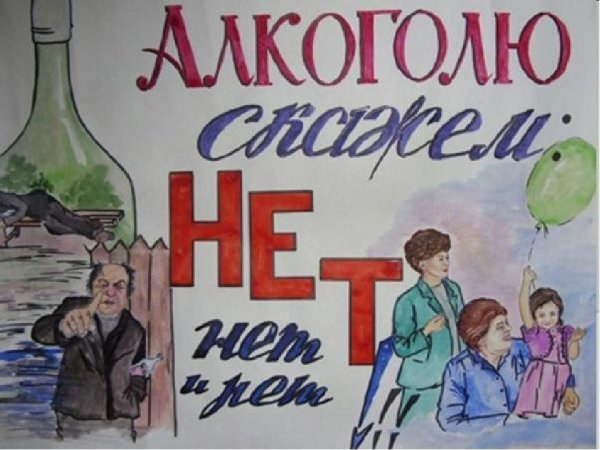 Плакат на тему против алкоголя